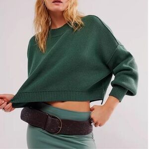 Free People Easy Street Crop Pullover